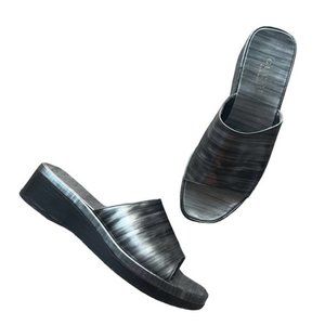 Vintage Gucci Y2K Slides Slip On Patent Leather Sandals Size 8